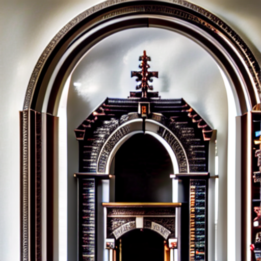 055_Ornate archway inset with matching fireplace in room..png